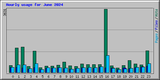 Hourly usage for June 2024