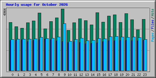 Hourly usage for October 2026