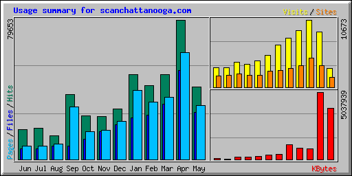Usage summary for scanchattanooga.com